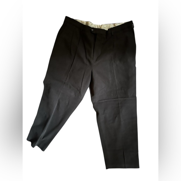Talbots Brown Twill Full-Length Tapered Pants NWT - Picture 1 of 3